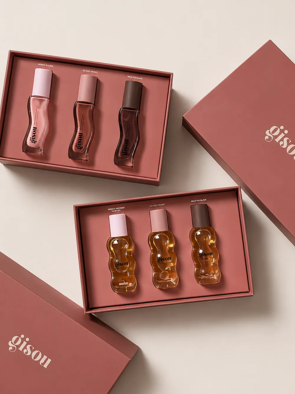 Estuches de gifting para belleza con inserto contrastante